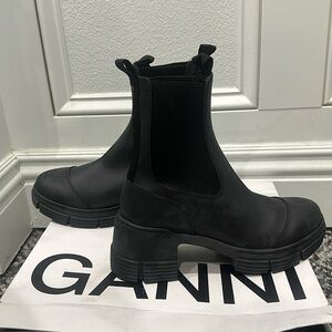 Ganni Black City Boot. New in box, never worn. Bought as a gift and did not fit.